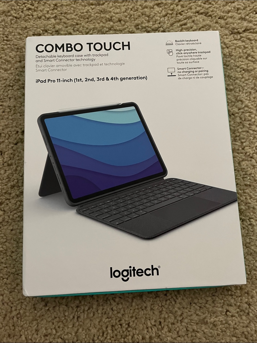 Logitech Combo Touch Detachable Keyboard Case — Black